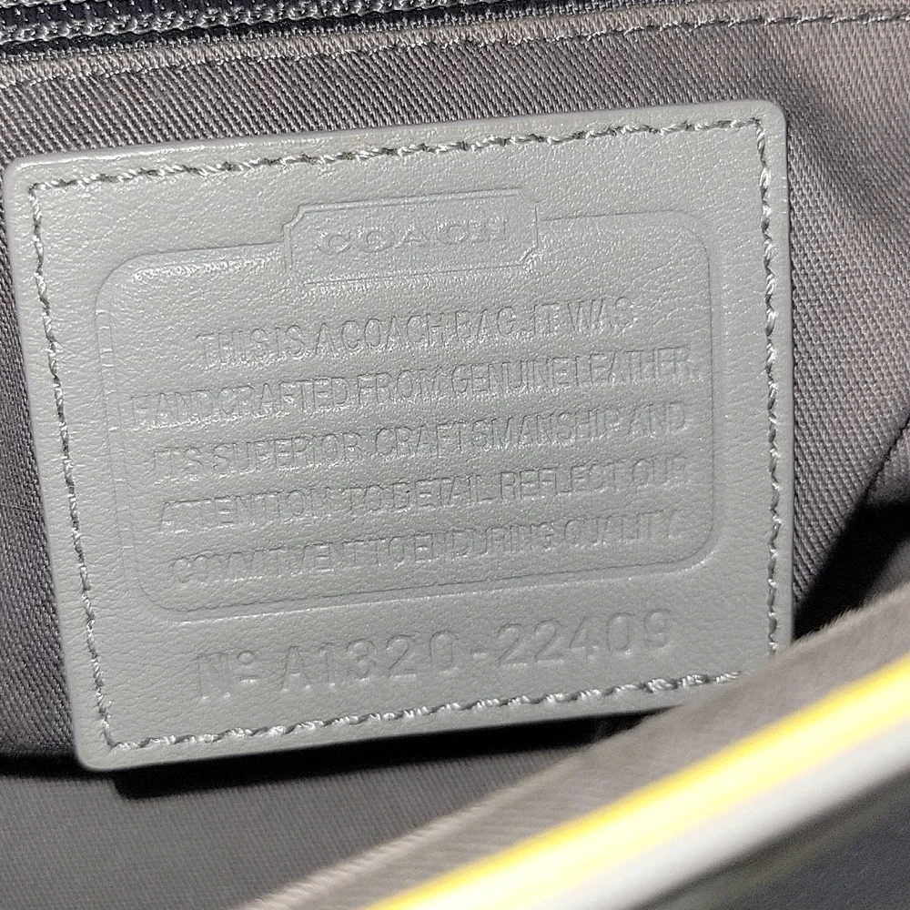 Coach Gray and Yellow Crossbody Bag - Picture 13 of 14